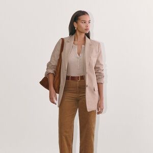 Everlane Women's Sailor Pant in Corduroy in Light Brown, Size 12